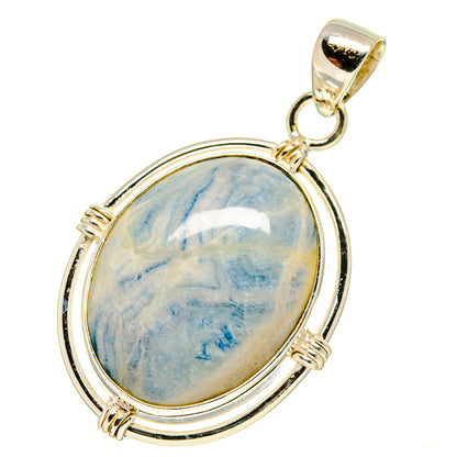 Blue Scheelite Pendants handcrafted by Ana Silver Co - PD759661