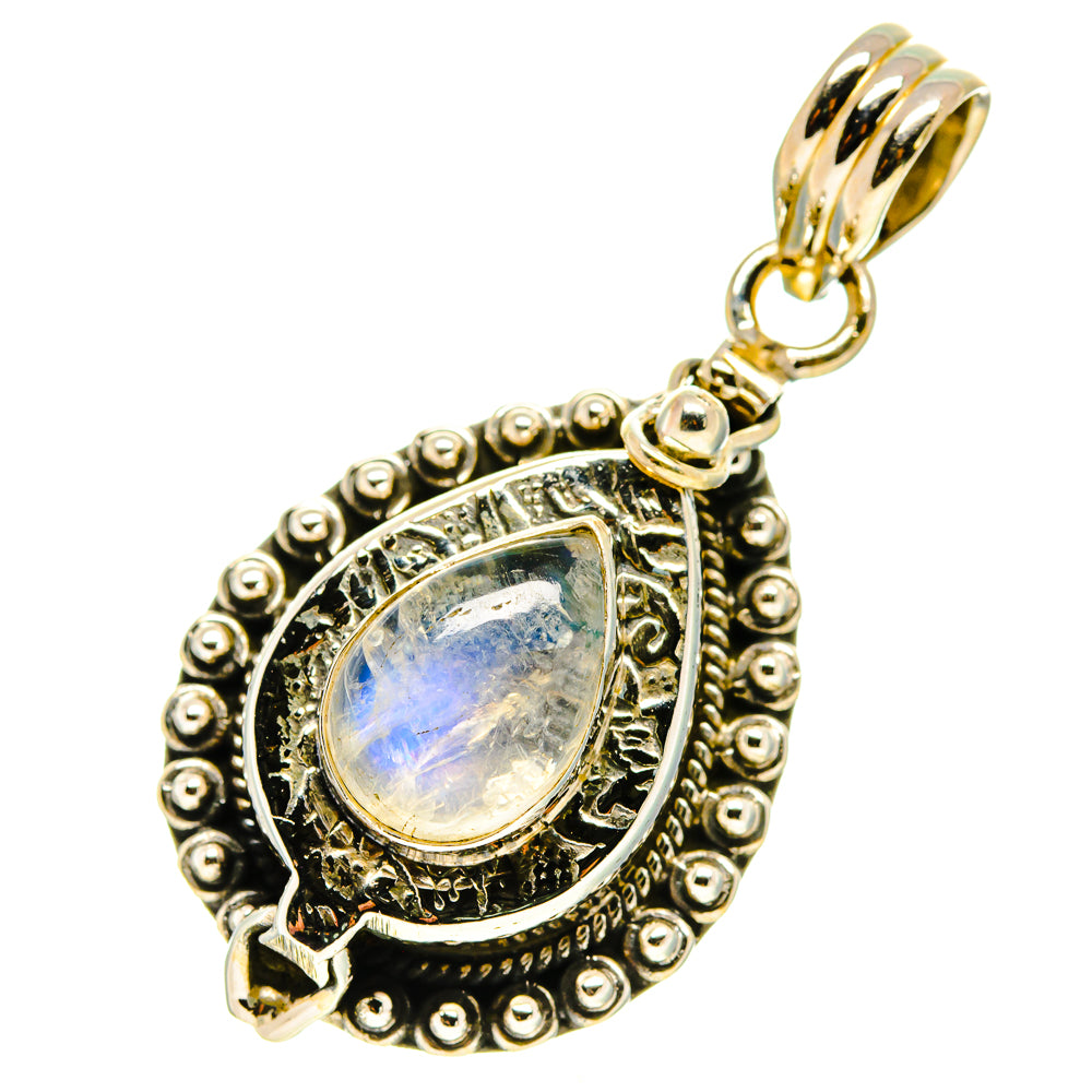 Rainbow Moonstone Pendants handcrafted by Ana Silver Co - PD759673
