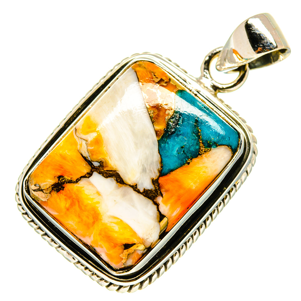 Blue Copper Composite Turquoise Pendants handcrafted by Ana Silver Co - PD759677