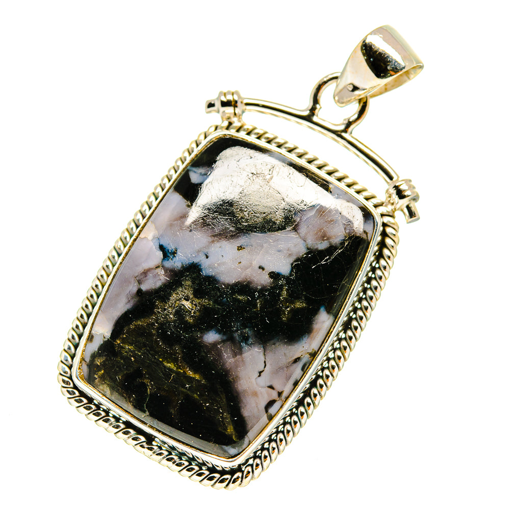 Gabbro Stone Pendants handcrafted by Ana Silver Co - PD759685