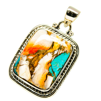 Blue Copper Composite Turquoise Pendants handcrafted by Ana Silver Co - PD759702