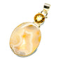 Geode Slice, Citrine Pendants handcrafted by Ana Silver Co - PD759737