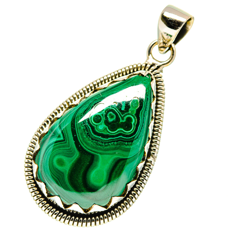 Malachite Pendants handcrafted by Ana Silver Co - PD759743