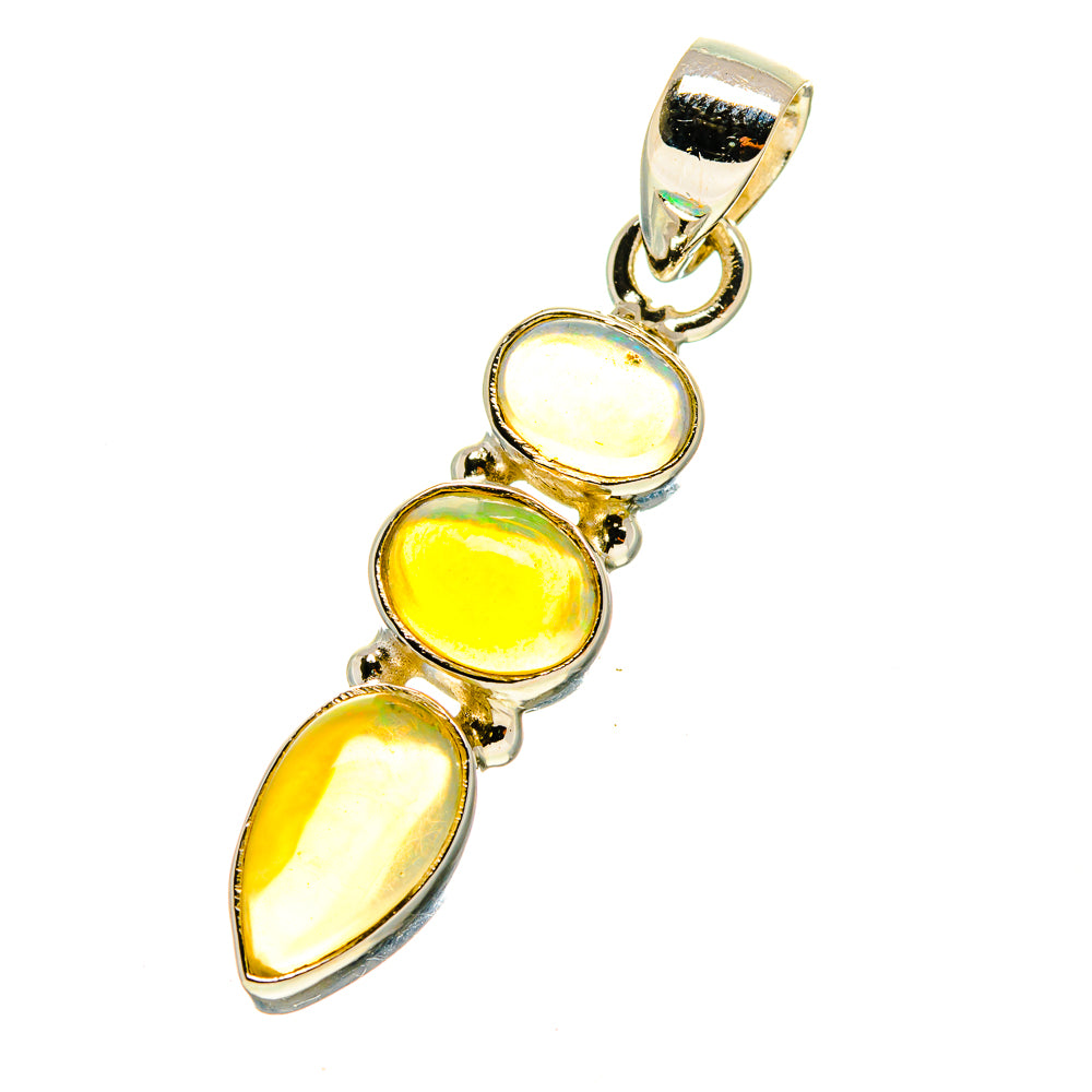 Ethiopian Opal Pendants handcrafted by Ana Silver Co - PD759779
