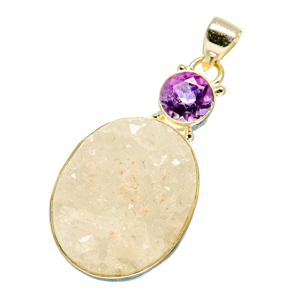 Titanium Druzy Pendants handcrafted by Ana Silver Co - PD759794