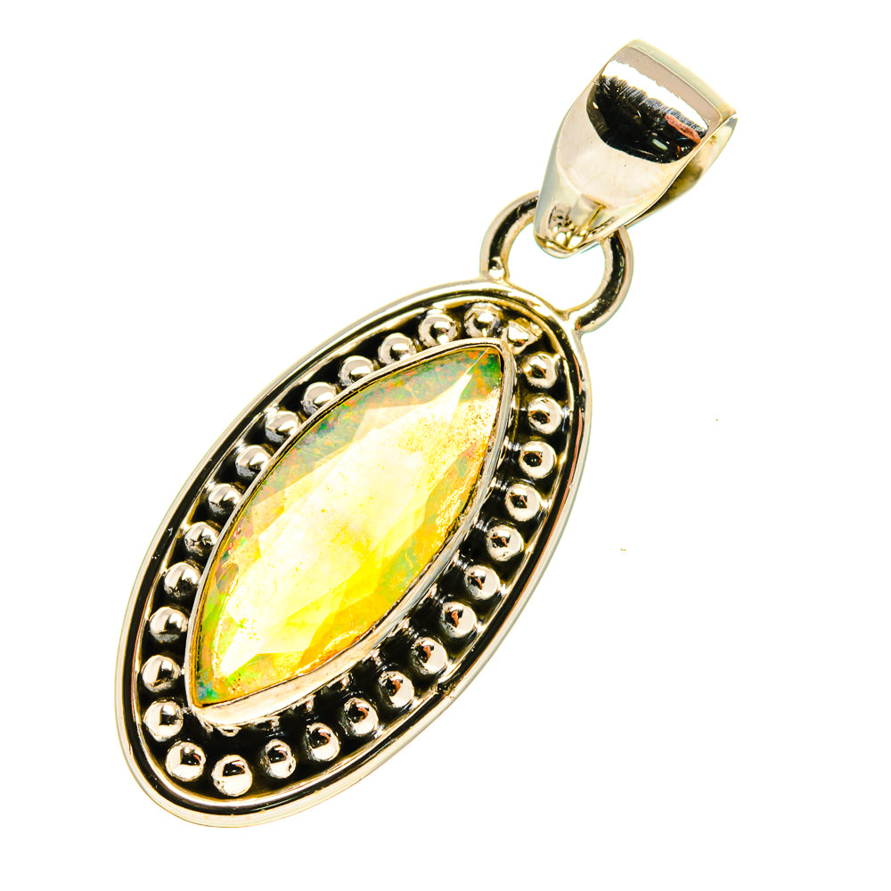 Ethiopian Opal Pendants handcrafted by Ana Silver Co - PD759797
