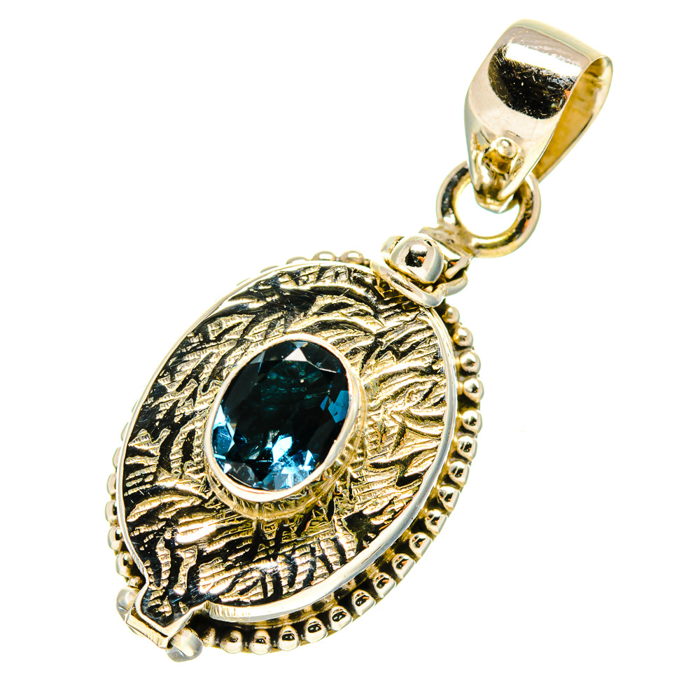 London Blue Topaz Pendants handcrafted by Ana Silver Co - PD759810
