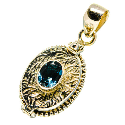 London Blue Topaz Pendants handcrafted by Ana Silver Co - PD759810