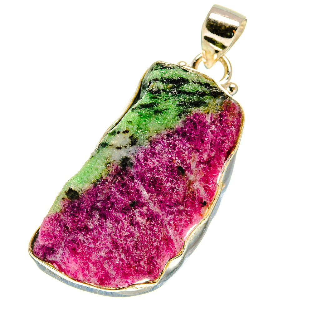 Ruby Zoisite Pendants handcrafted by Ana Silver Co - PD759828