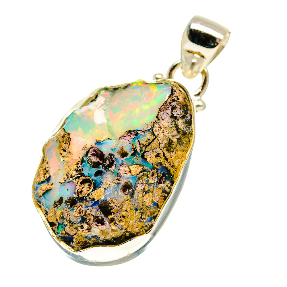 Ethiopian Opal Pendants handcrafted by Ana Silver Co - PD759839