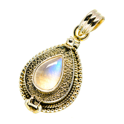 Rainbow Moonstone Pendants handcrafted by Ana Silver Co - PD759866