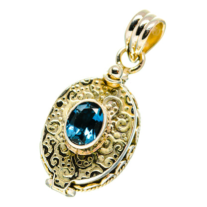 London Blue Topaz Pendants handcrafted by Ana Silver Co - PD759881