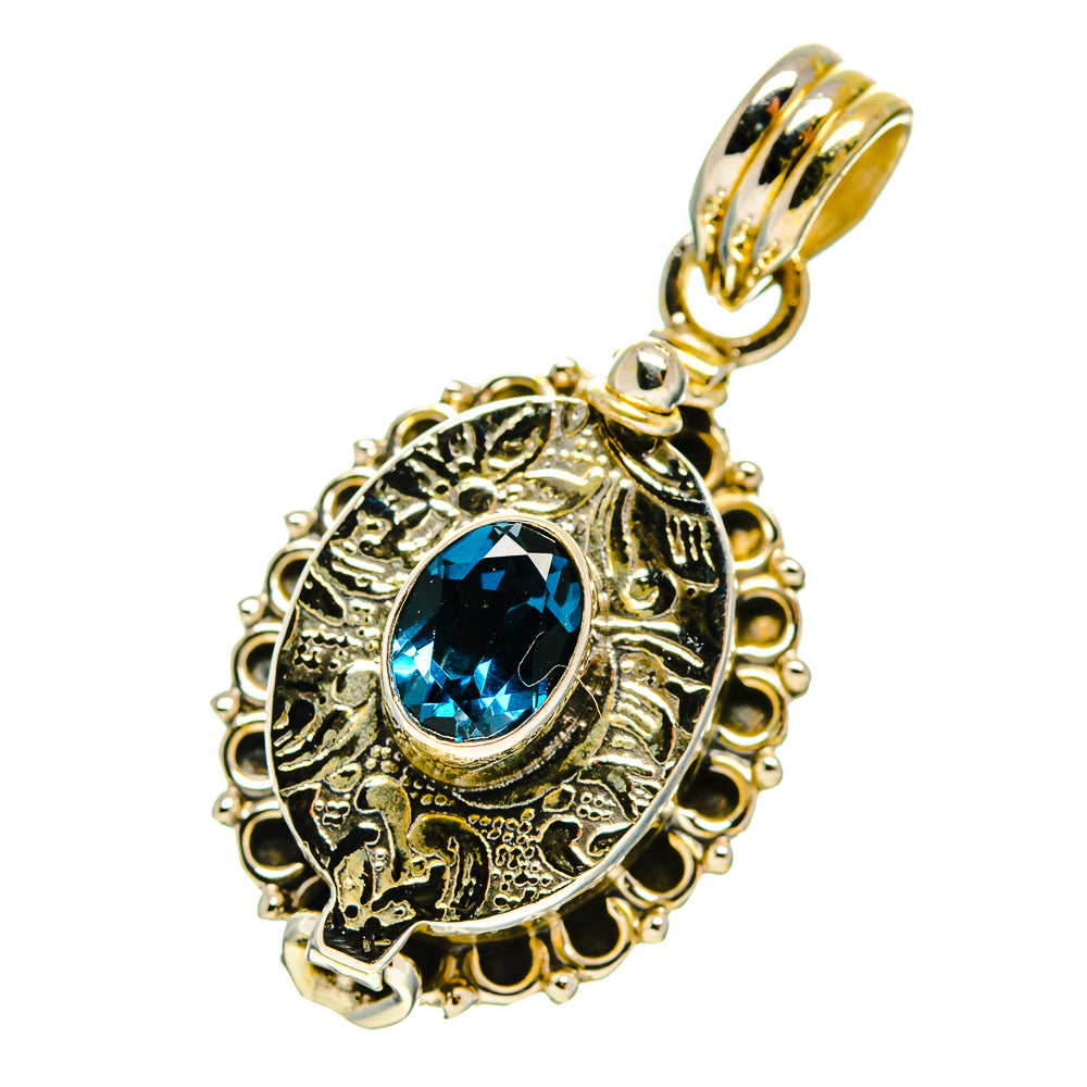 London Blue Topaz Pendants handcrafted by Ana Silver Co - PD759885