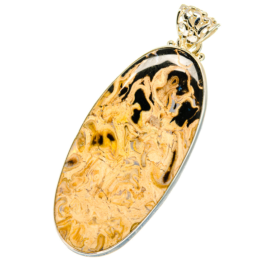 Peanut Wood Jasper Pendants handcrafted by Ana Silver Co - PD759887