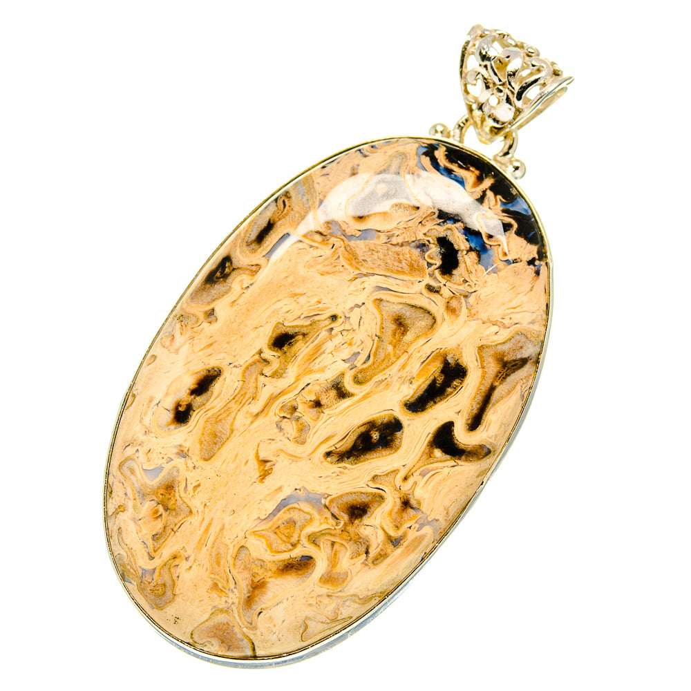 Peanut Wood Jasper Pendants handcrafted by Ana Silver Co - PD759888