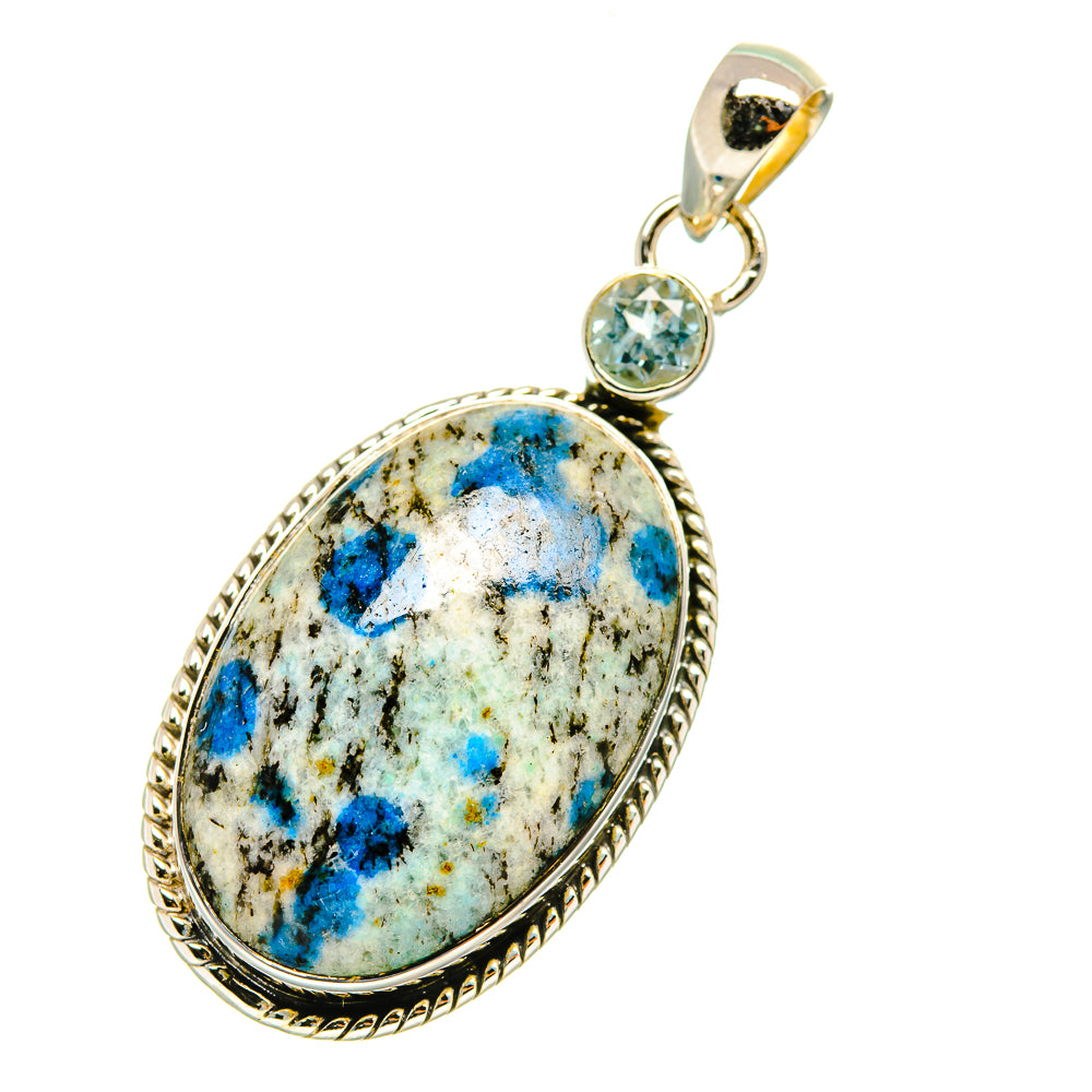 K2 Blue Azurite Pendants handcrafted by Ana Silver Co - PD4610