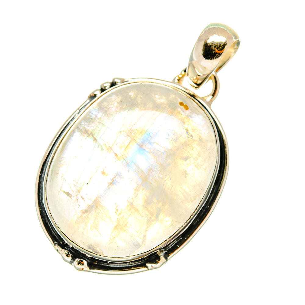 Rainbow Moonstone Pendants handcrafted by Ana Silver Co - PD4621
