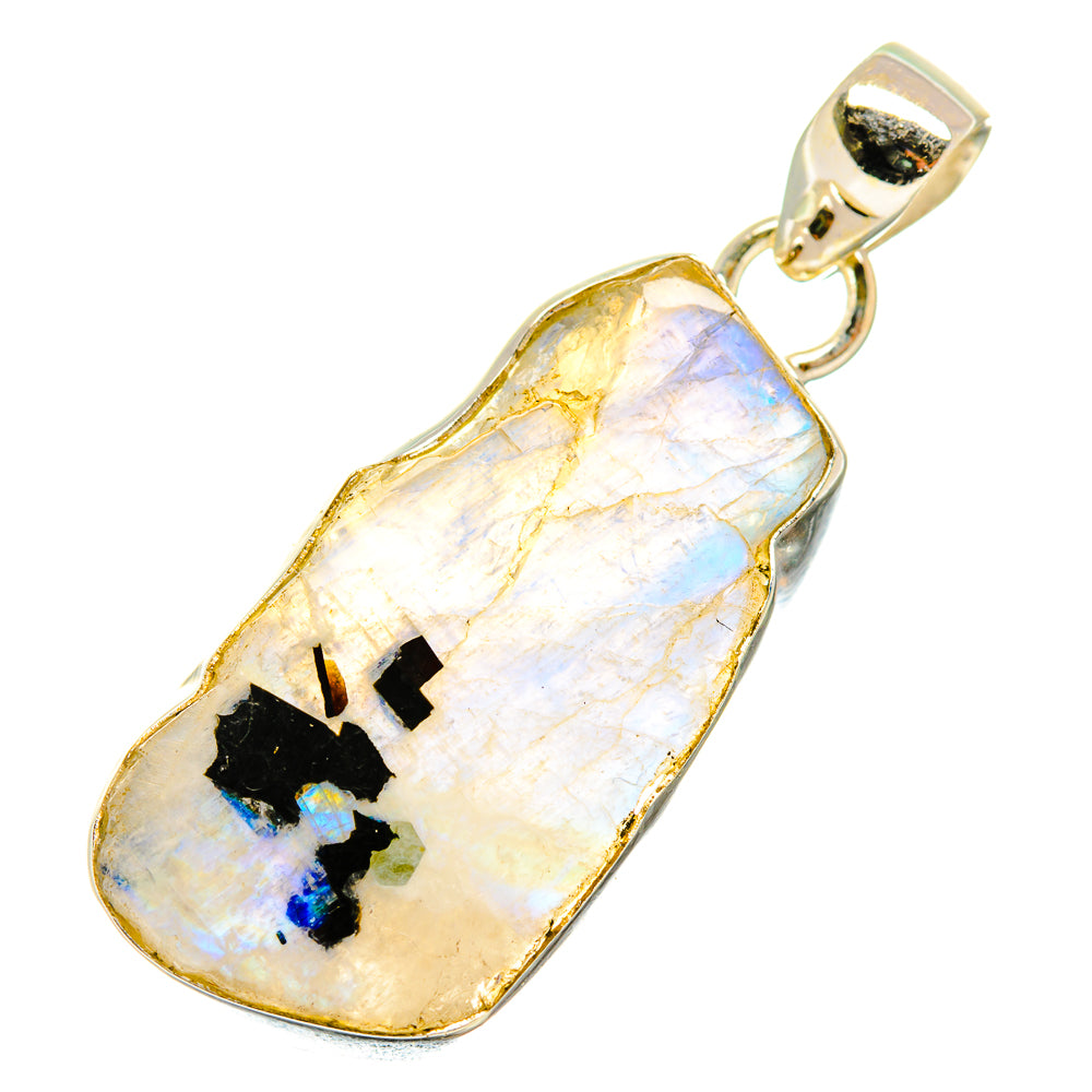 Rainbow Moonstone Pendants handcrafted by Ana Silver Co - PD4626