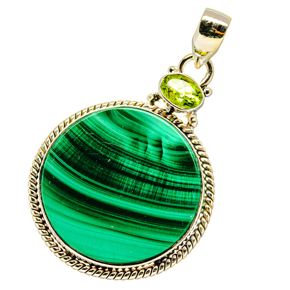 Malachite Pendants handcrafted by Ana Silver Co - PD4631