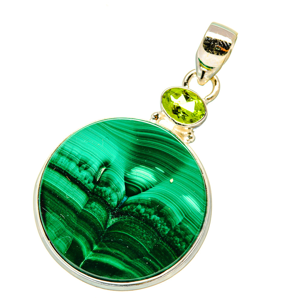 Malachite Pendants handcrafted by Ana Silver Co - PD4633