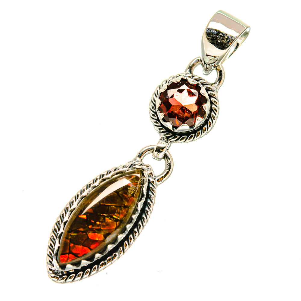 Ammolite Pendants handcrafted by Ana Silver Co - PD4644