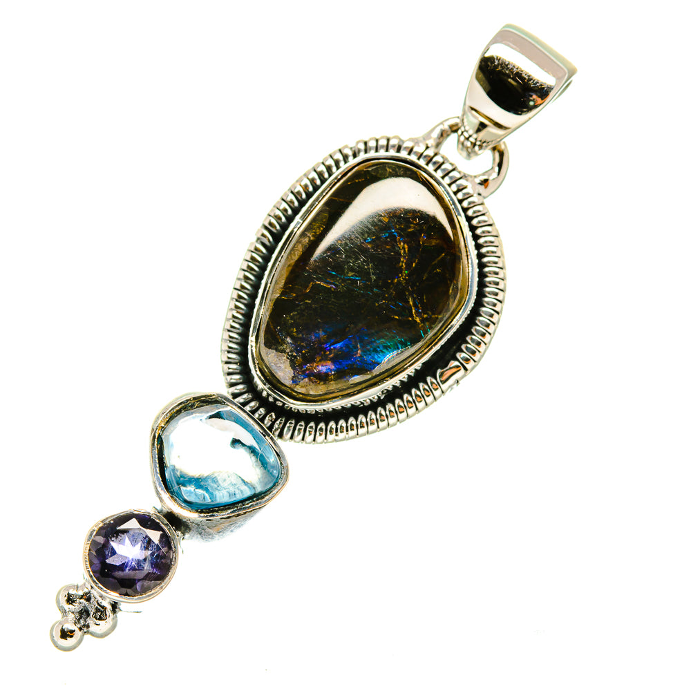 Labradorite Pendants handcrafted by Ana Silver Co - PD4652