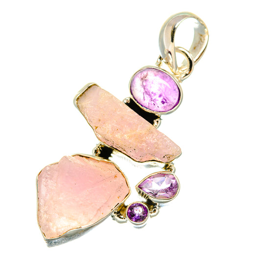 Kunzite Pendants handcrafted by Ana Silver Co - PD4670