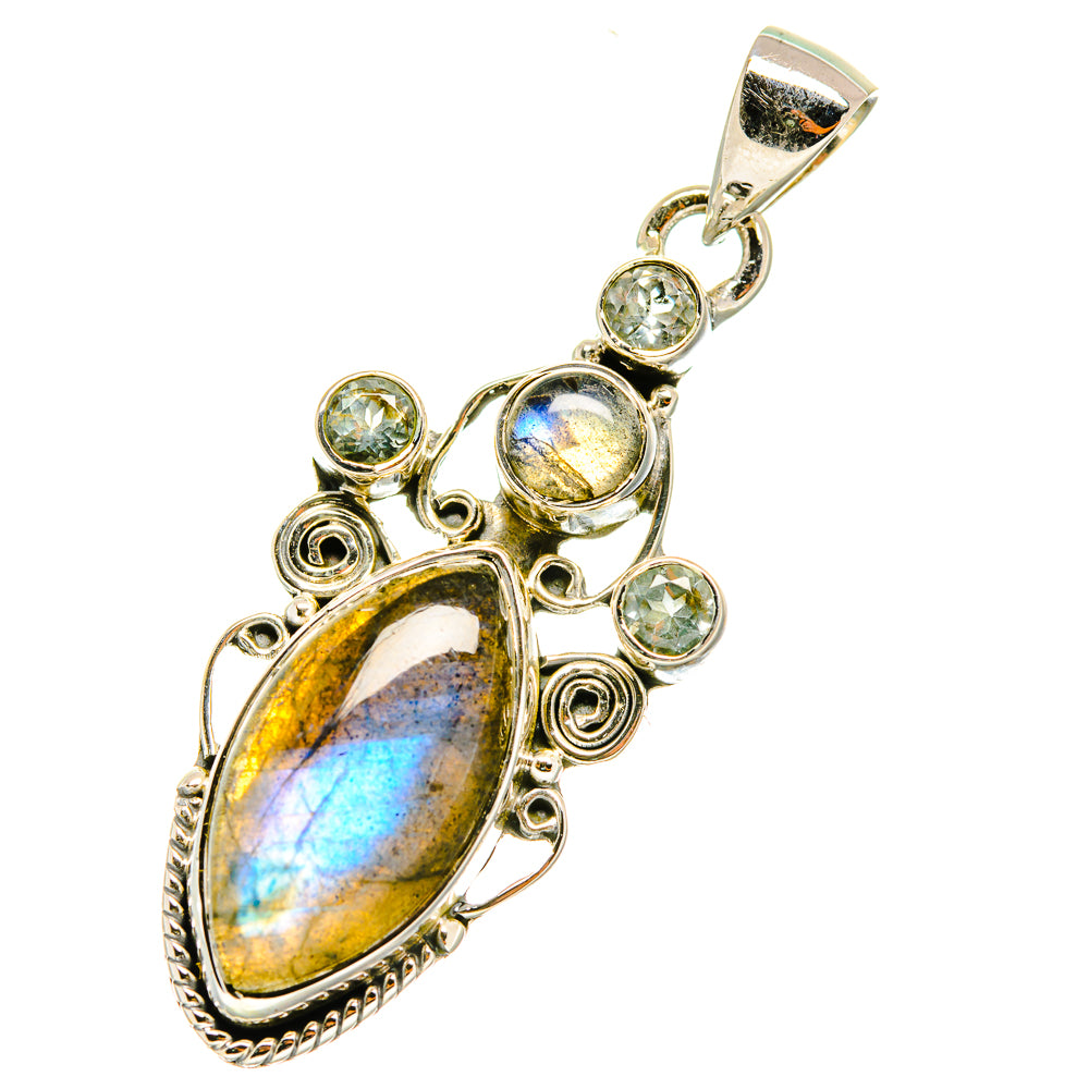 Labradorite Pendants handcrafted by Ana Silver Co - PD4671