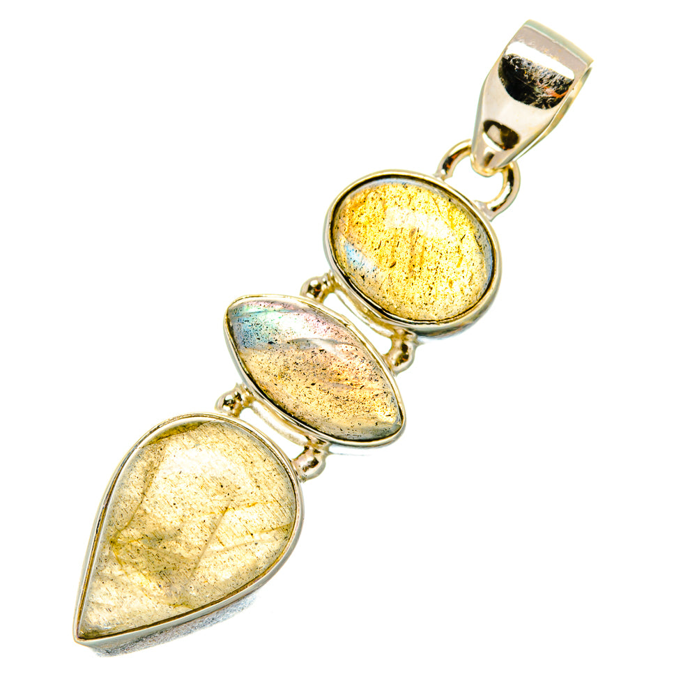 Labradorite Pendants handcrafted by Ana Silver Co - PD4675 - Photo 2