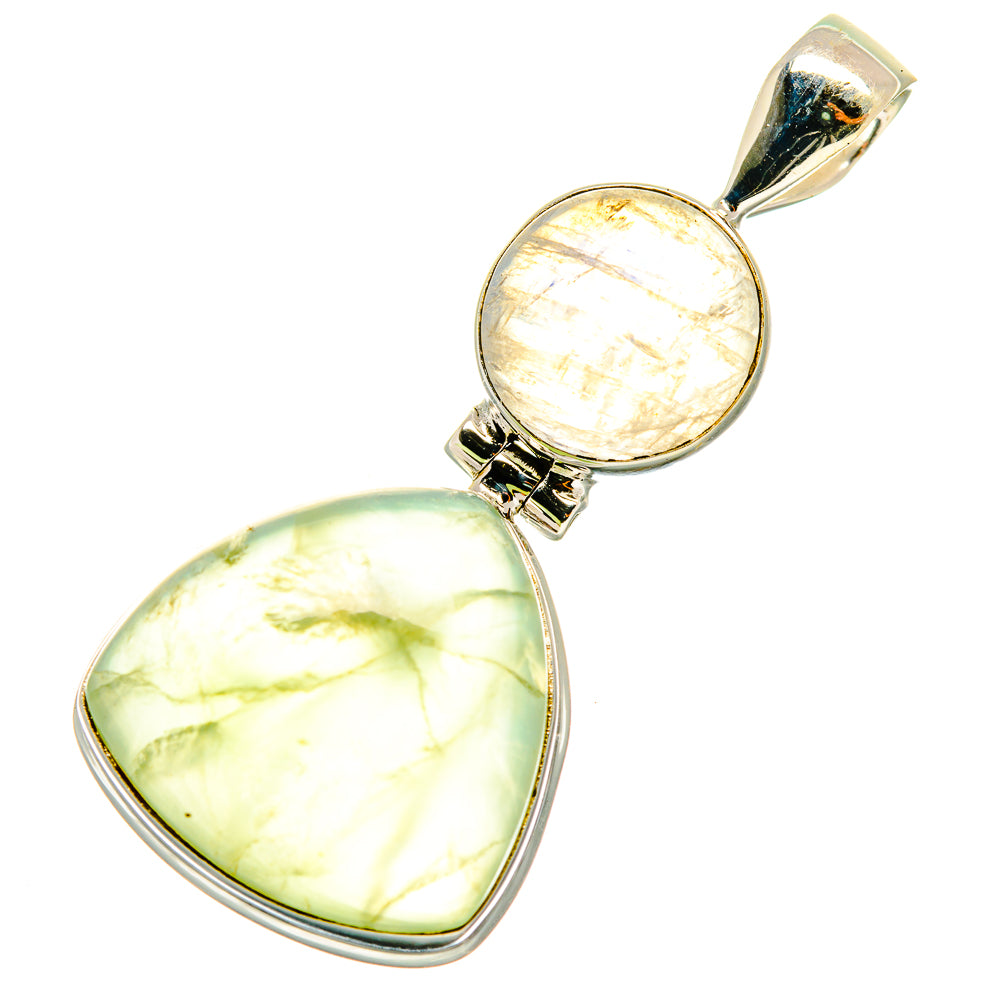 Prehnite Pendants handcrafted by Ana Silver Co - PD4680