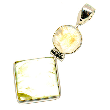 Prehnite Pendants handcrafted by Ana Silver Co - PD4681