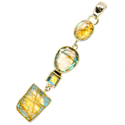 Labradorite Pendants handcrafted by Ana Silver Co - PD4686
