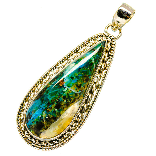 Chrysocolla Pendants handcrafted by Ana Silver Co - PD4688