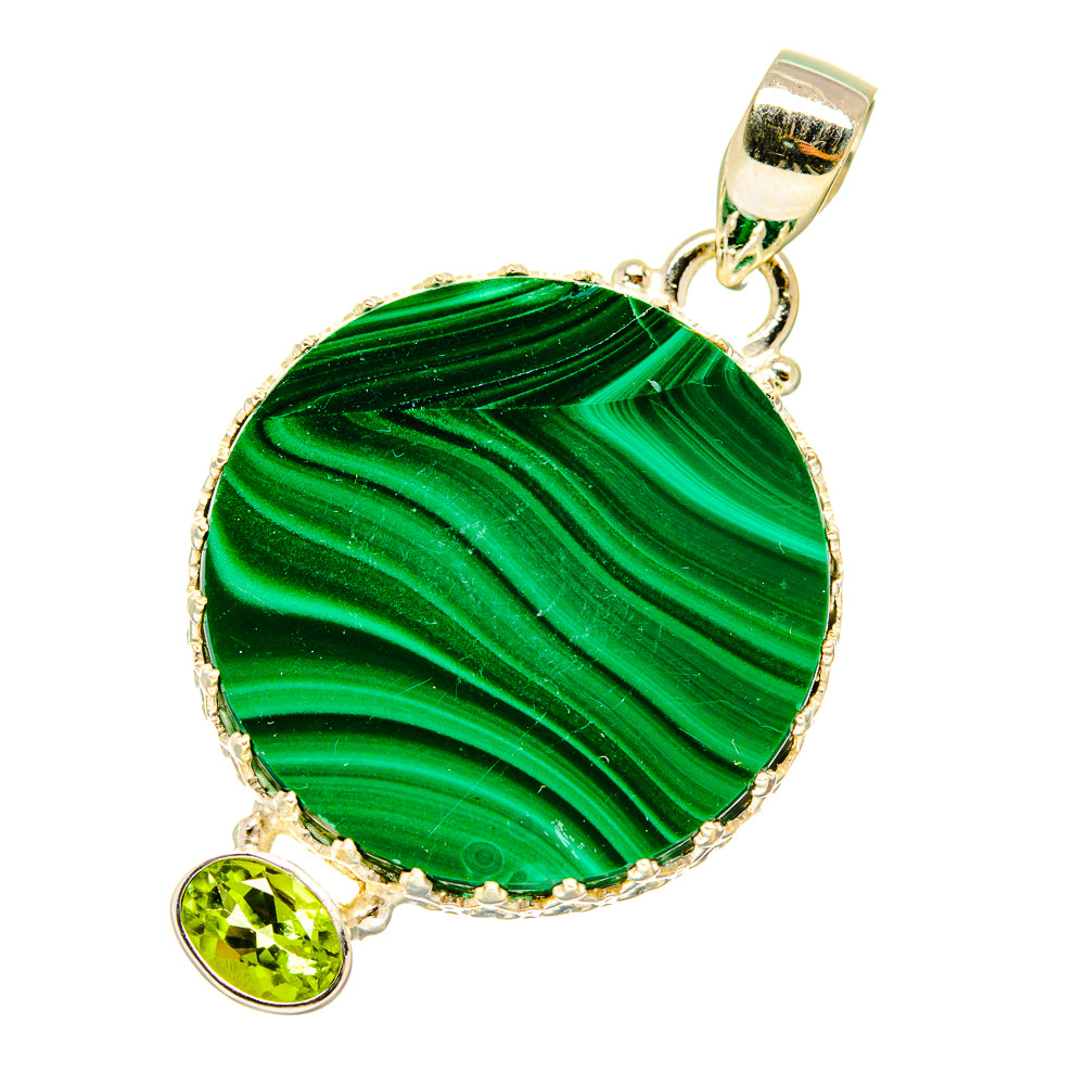 Malachite Pendants handcrafted by Ana Silver Co - PD4693