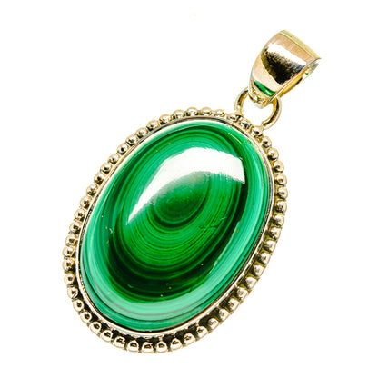 Malachite Pendants handcrafted by Ana Silver Co - PD4695