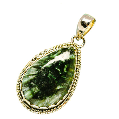Seraphinite Pendants handcrafted by Ana Silver Co - PD4697