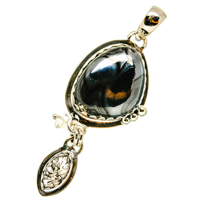 Psilomelane Pendants handcrafted by Ana Silver Co - PD4716