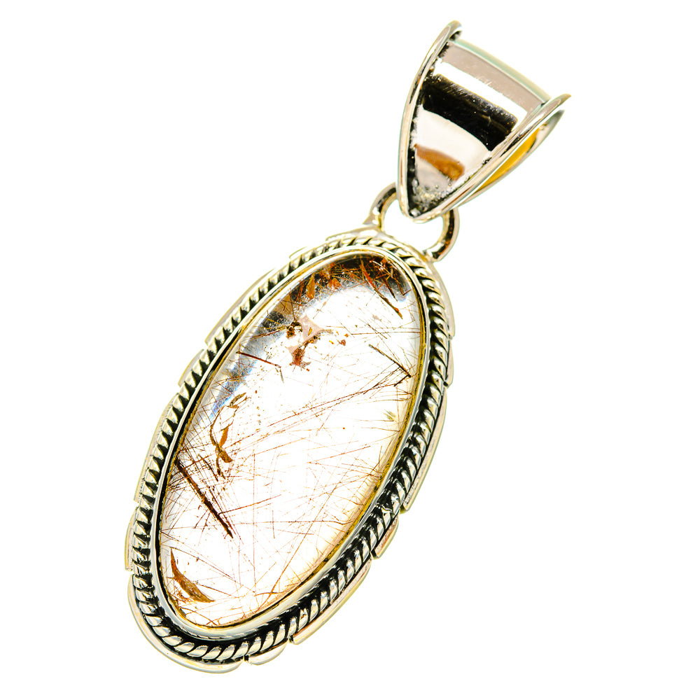 Rutilated Quartz Pendants handcrafted by Ana Silver Co - PD4722