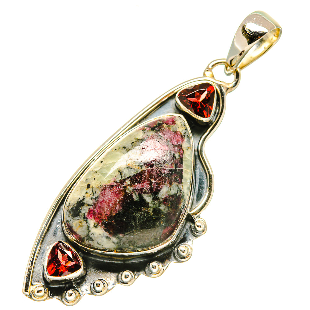 Russian Eudialyte Pendants handcrafted by Ana Silver Co - PD4739
