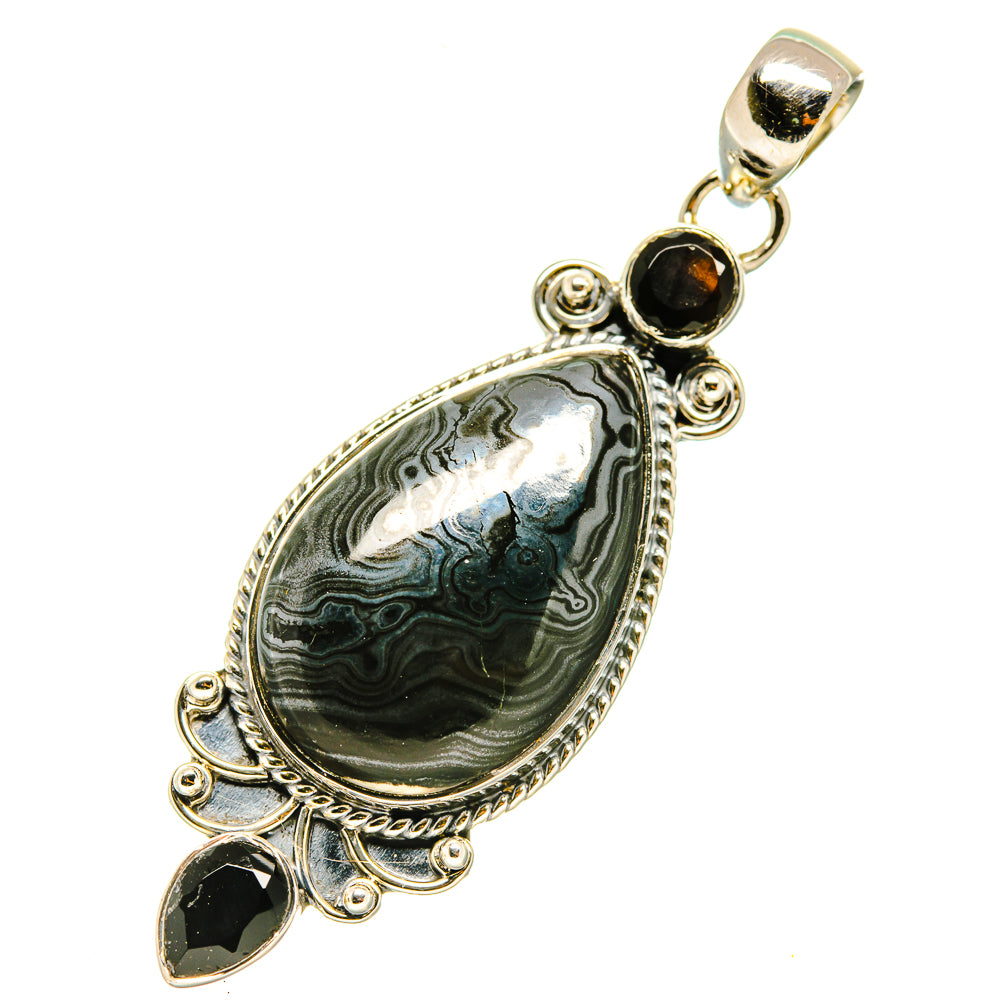 Psilomelane Pendants handcrafted by Ana Silver Co - PD4740