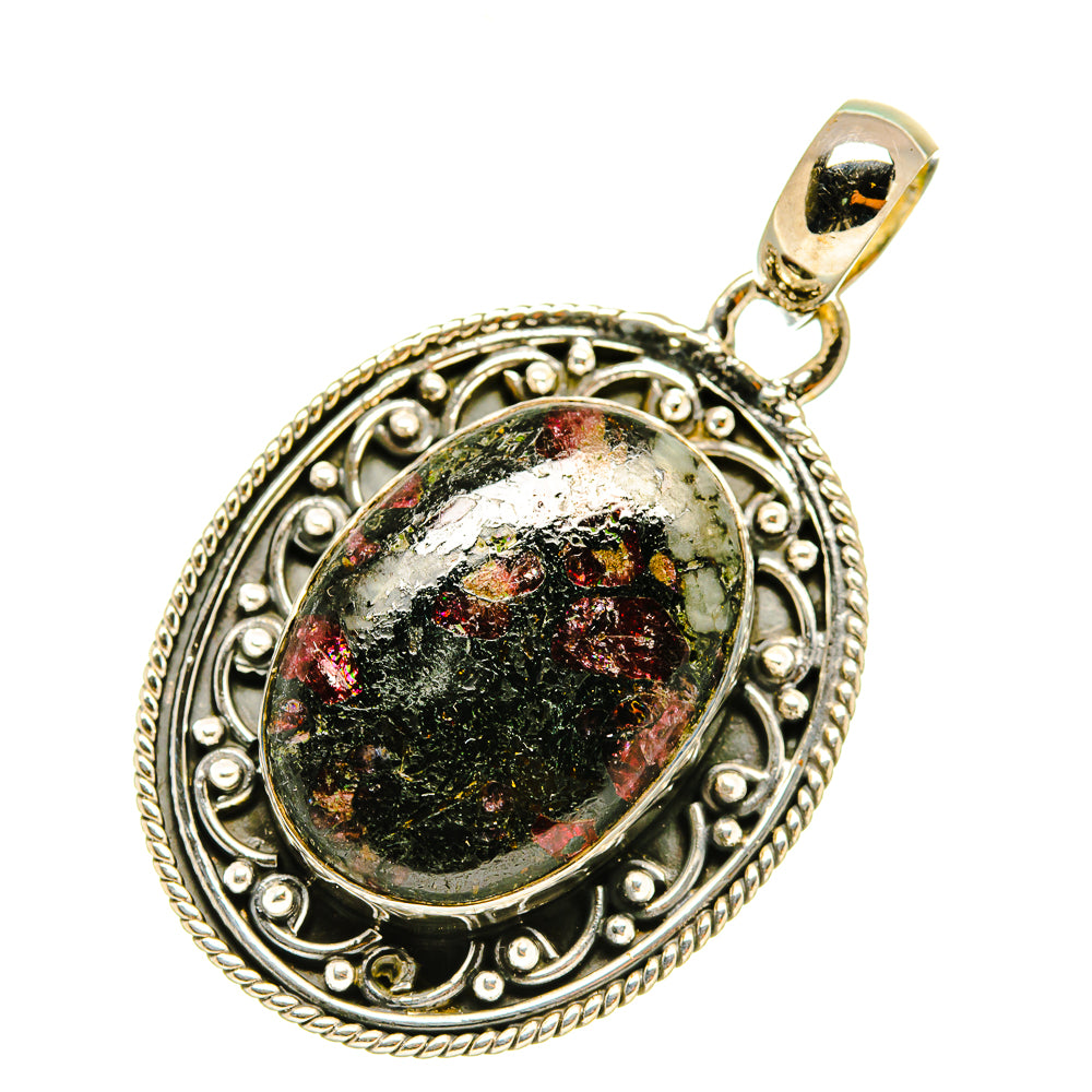 Russian Eudialyte Pendants handcrafted by Ana Silver Co - PD4743