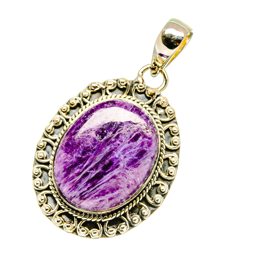 Charoite Pendants handcrafted by Ana Silver Co - PD4747