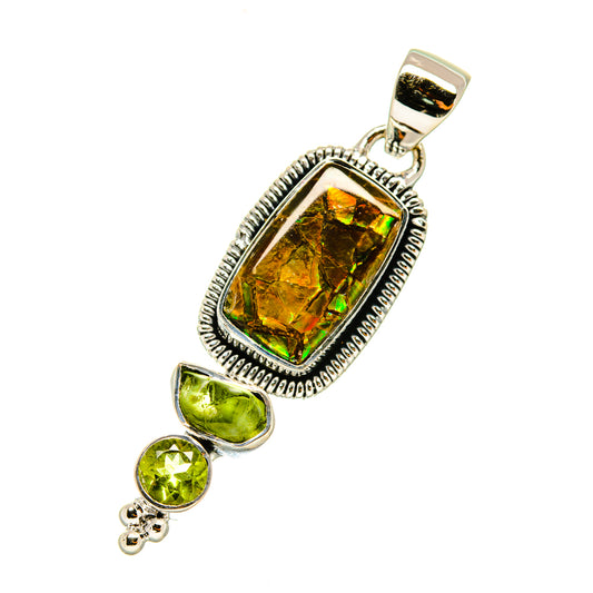 Ammolite Pendants handcrafted by Ana Silver Co - PD4748