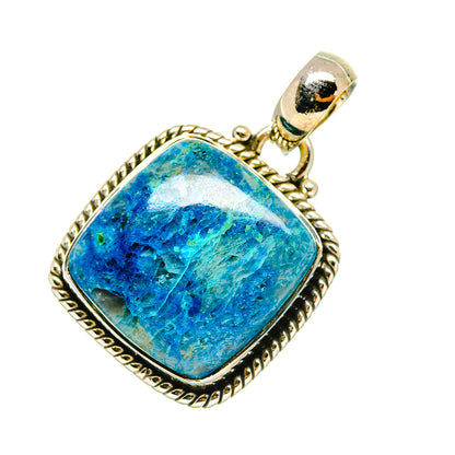 Chrysocolla In Quartz Pendants handcrafted by Ana Silver Co - PD4768