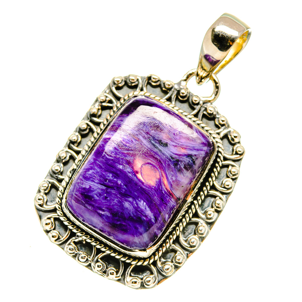 Charoite Pendants handcrafted by Ana Silver Co - PD4774