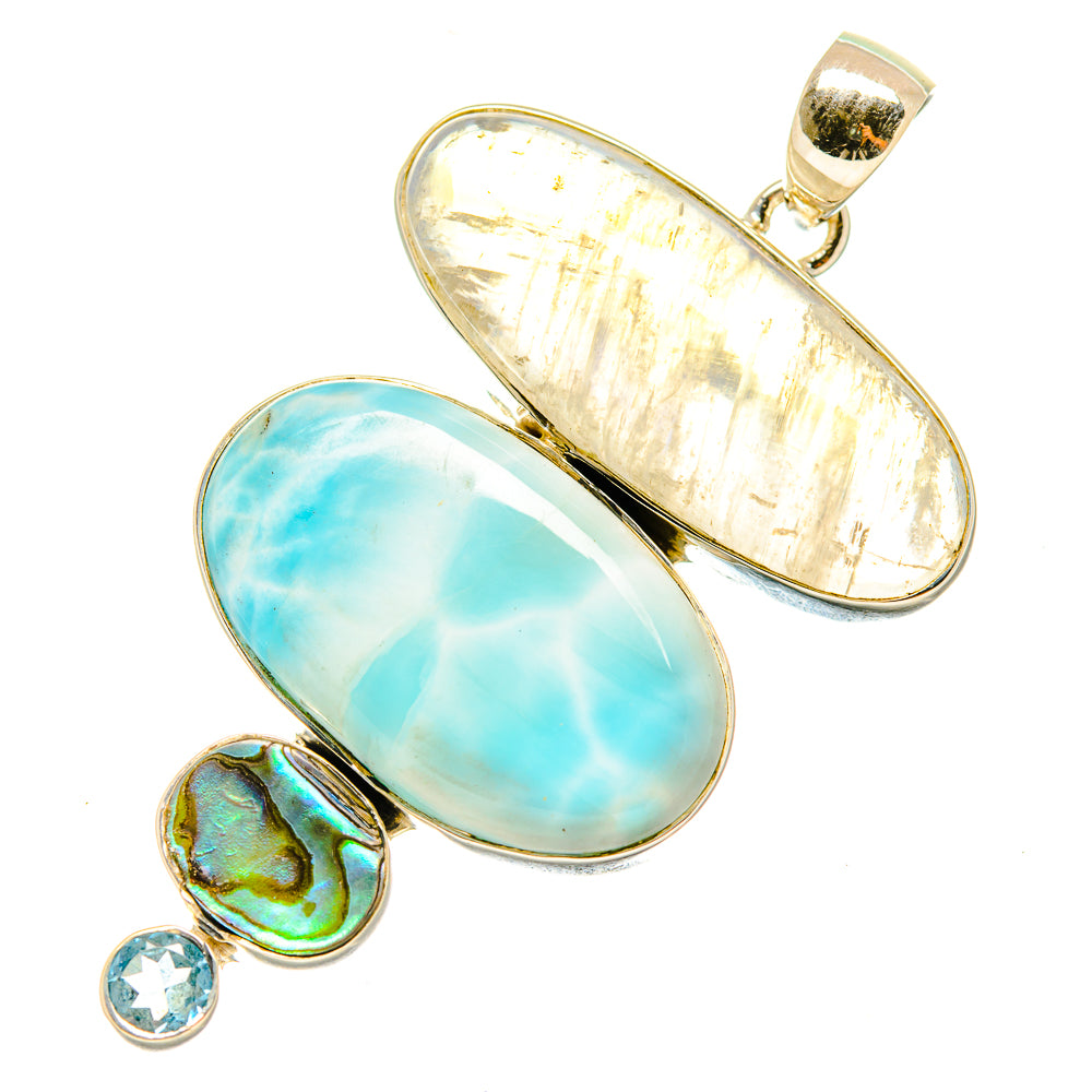 Rainbow Moonstone Pendants handcrafted by Ana Silver Co - PD4781