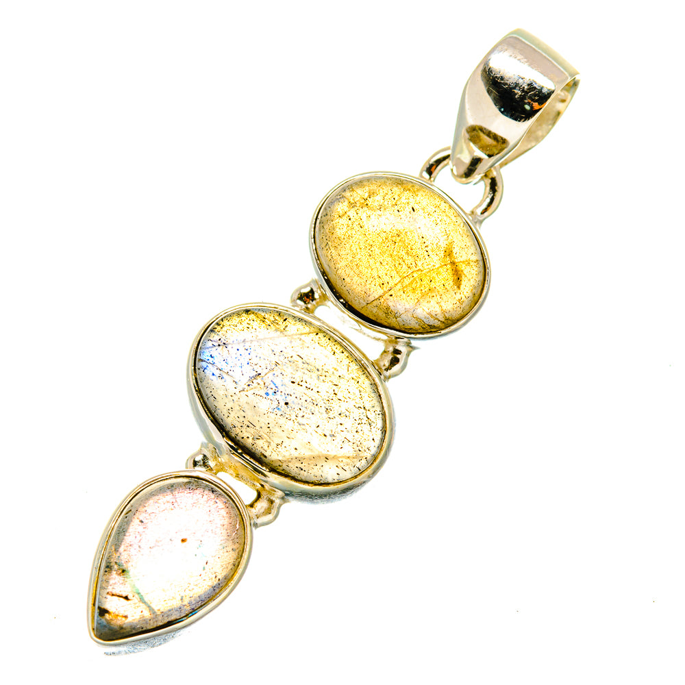 Labradorite Pendants handcrafted by Ana Silver Co - PD4788
