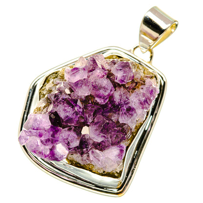 Amethyst Crystal Pendants handcrafted by Ana Silver Co - PD4798