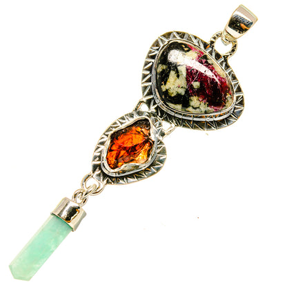 Russian Eudialyte Pendants handcrafted by Ana Silver Co - PD4802