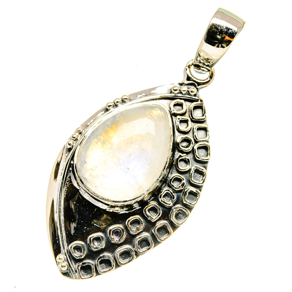Rainbow Moonstone Pendants handcrafted by Ana Silver Co - PD4808